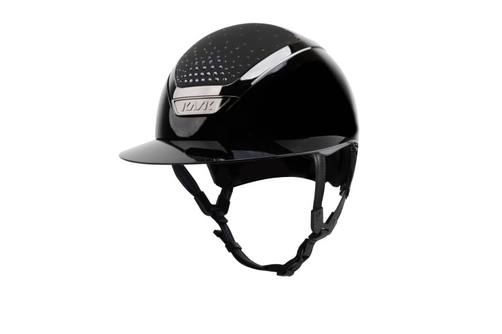 Kask Star Lady Passage Crystals Pure Shine schwarz Graphite