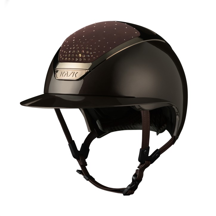 Kask Star Lady Pure Shine Espresso Swarovski Crystals Passage