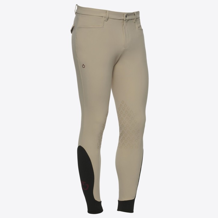 Cavalleria Toscana Herrenreithose Knie Grip New Grip beige