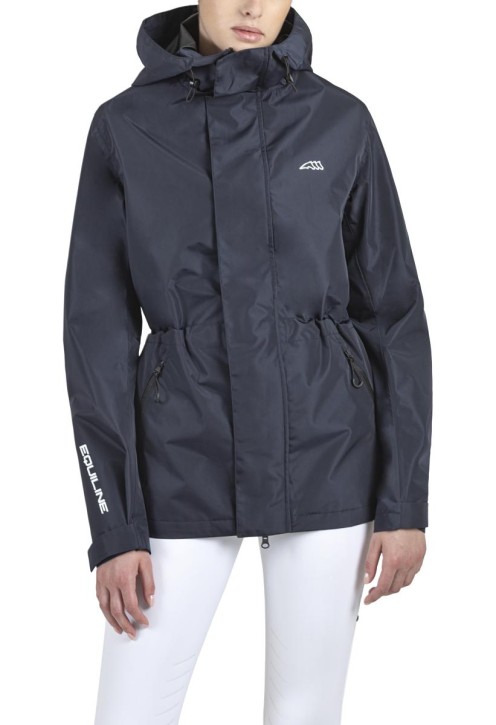 Equiline wasserdichte Regenjacke Rawek blau unisex XS