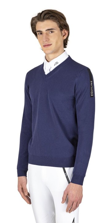 Equiline Herren Pullover CRAMEC cobaltblau gr. M