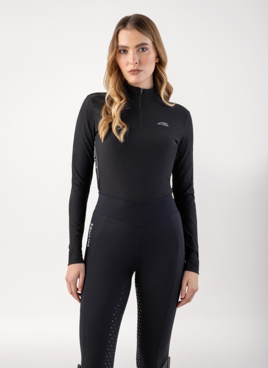Equiline Langarmshirt Damen Costa Schwarz