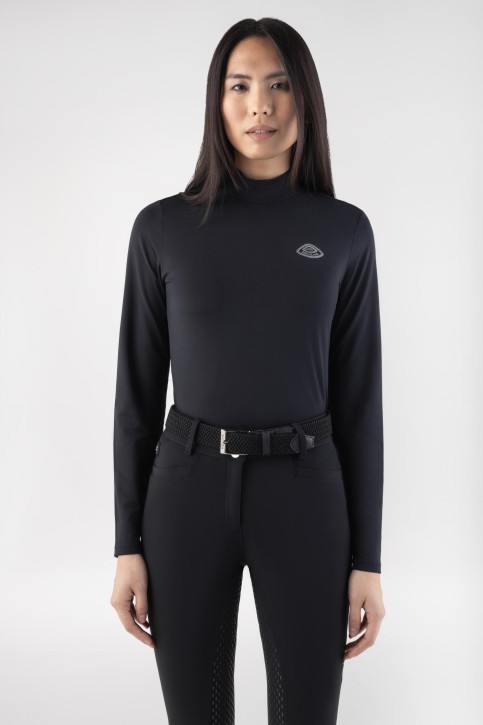 Equiline Langarmshirt Damen Geco Schwarz