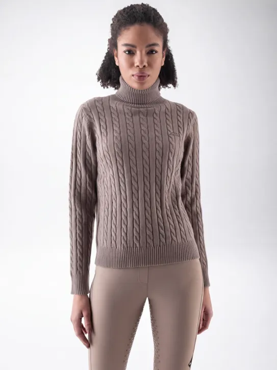 Equiline EQLover Damen Rollkragenpullover Greige