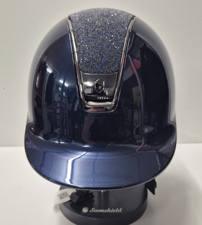 Samshield Shadowglossy blau Reithelm Konfiguration crystal fabric Bermuda Blue