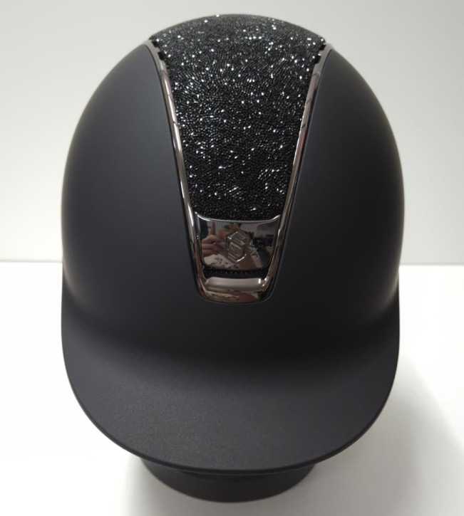 Samshield Shadowmatt 2.0 Schwarz – Reithelm mit Ultra Fine Rocks Kristallen