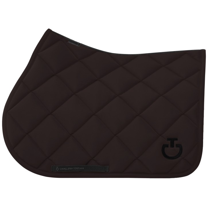 Cavalleria Toscana Diamond Quilted Schabracke Springen Espresso