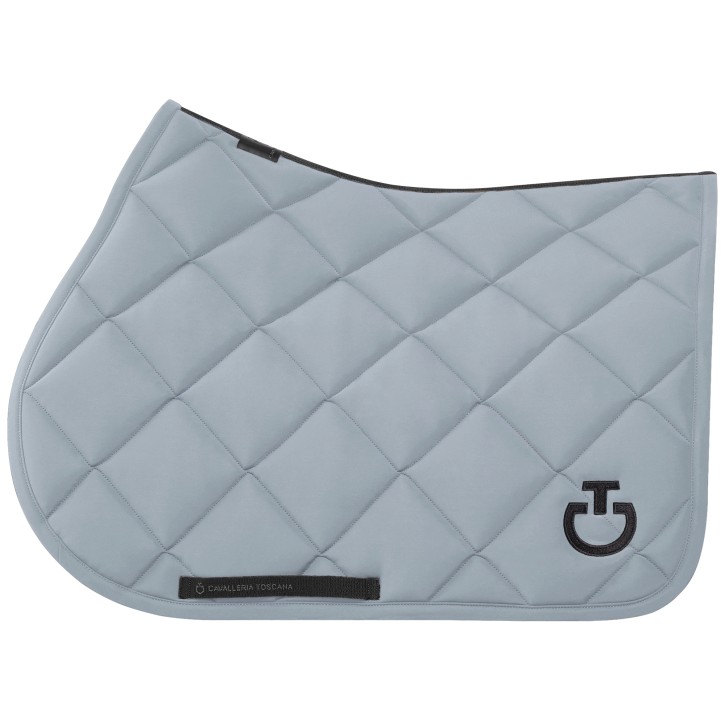 Cavalleria Toscana Diamond Quilted Schabracke Springen Winward Blue