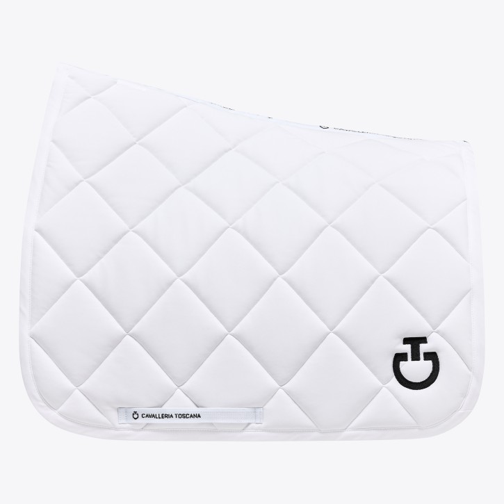 Cavalleria Toscana Diamond Quilted Schabracke Dressur Weiß