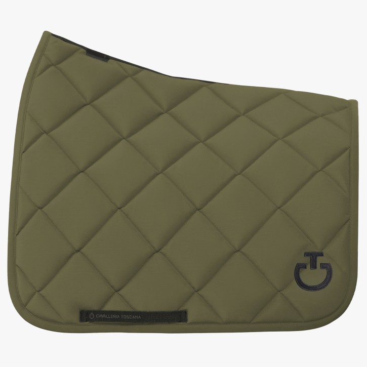 Cavalleria Toscana Diamond Quilted Schabracke Dressur Winter Moos