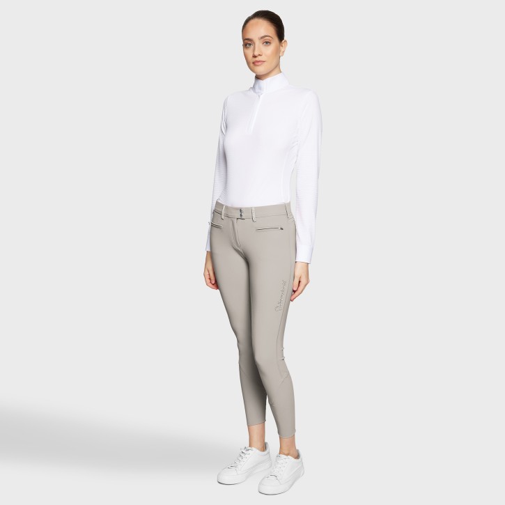 Samshield Reithose Damen Adele – Beige, Knie-Grip