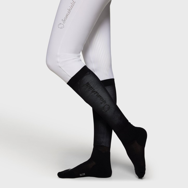 Samshield Socken Balzane Crystal Air Tone On Tone Schwarz