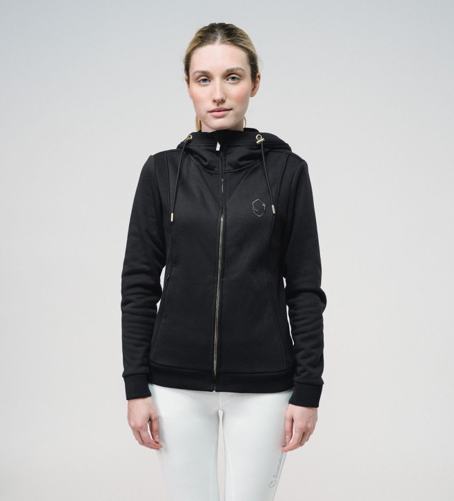Samshield Damen Sweatshirtjacke Bonita Schwarz Champagner