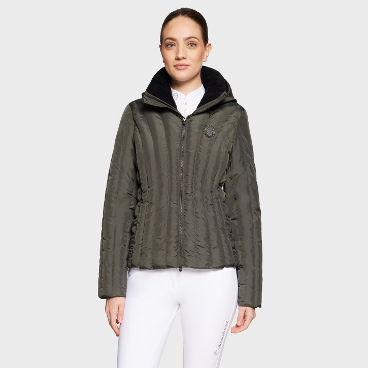 Samshield Damenjacke Courchevel – tailliert & elegant mit abnehmbarer Kapuze Dark Forest
