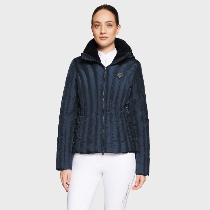 Samshield Damenjacke Courchevel – tailliert & elegant mit abnehmbarer Kapuze Navy
