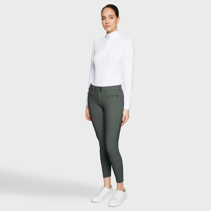 Samshield Reithose Damen Diane – Dark Forest, Vollgrip