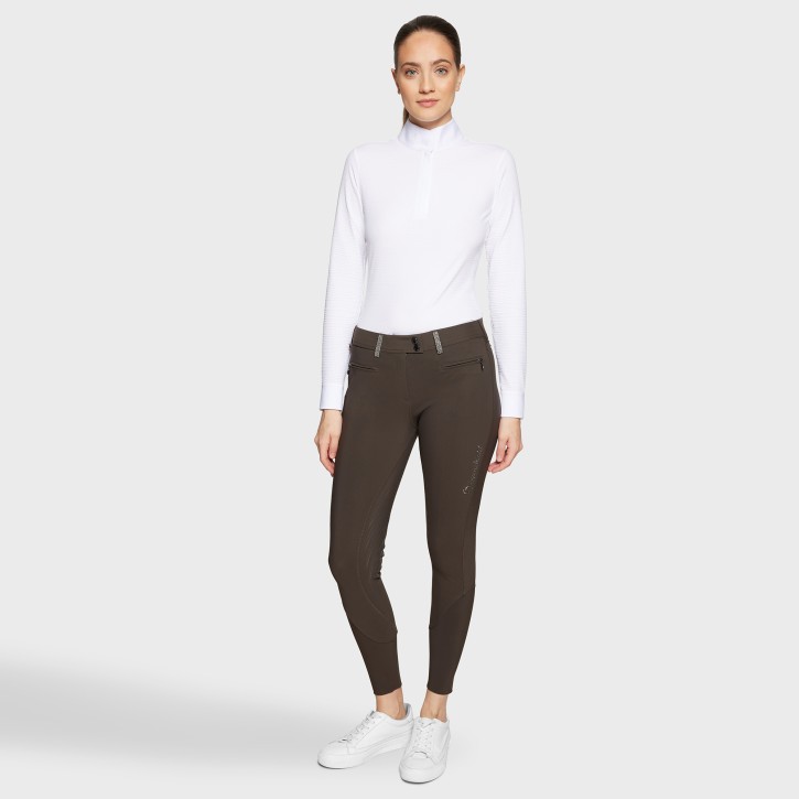 Samshield Reithose Damen Diane – Mocha, Vollgrip