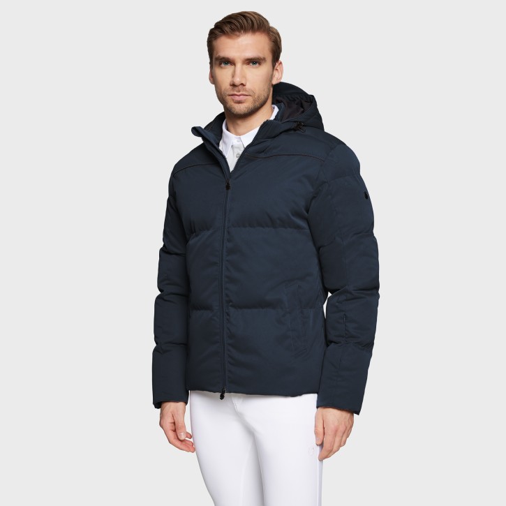 Samshield Herren Winterjacke St. Moritz mit Kapuze Navy