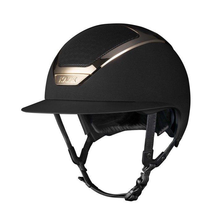 Kask Reithelm Star Lady Schwarz Gold