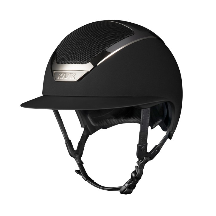 Kask Reithelm Star Lady schwarz-silber