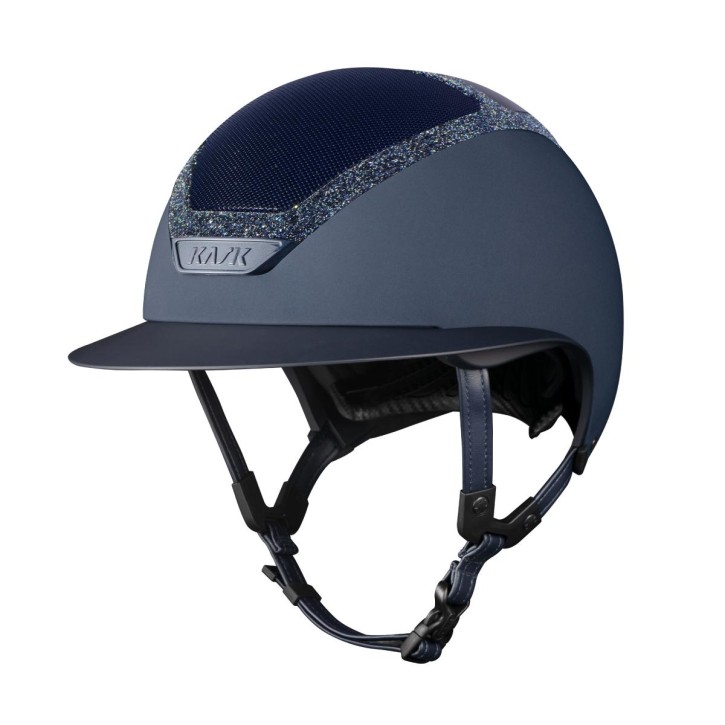 Kask Reithelm Star Lady Chrome Starry night Swarovski Frame