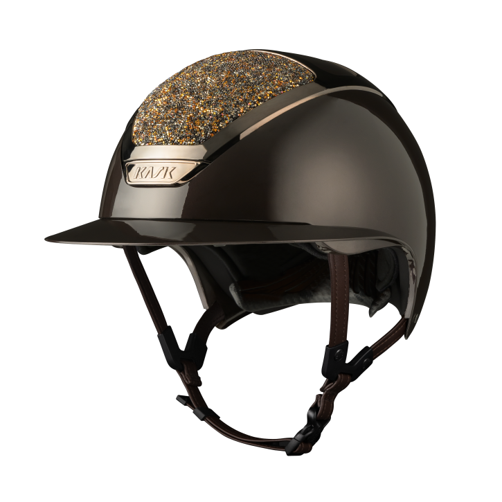 Kask Reithelm Star Lady Pure Shine Espresso Midnight Mix Dune