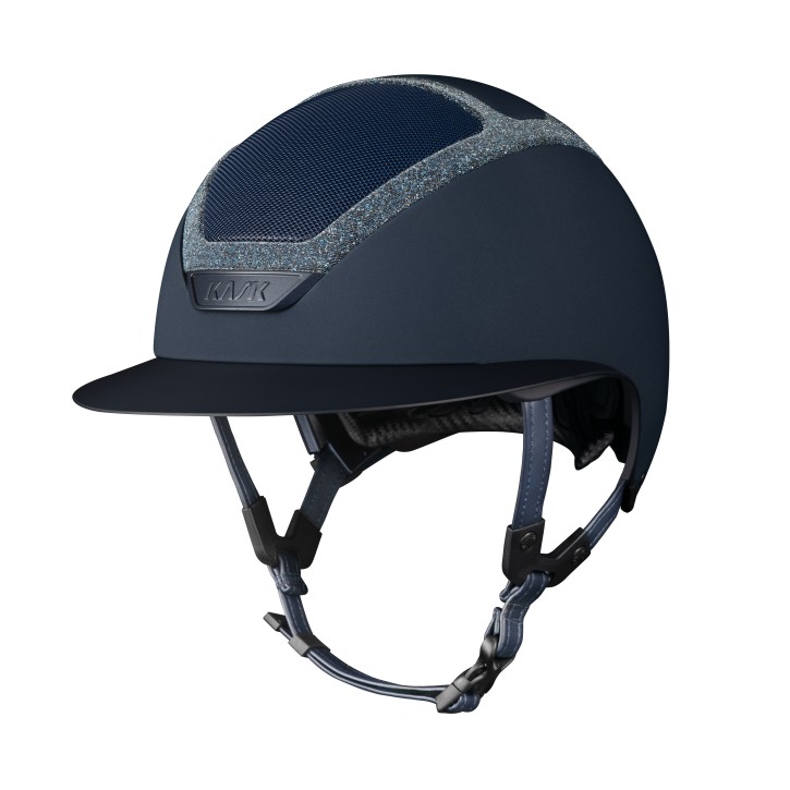 Kask Reithelm Star Lady Navy Swarovski Frame m. Inlay