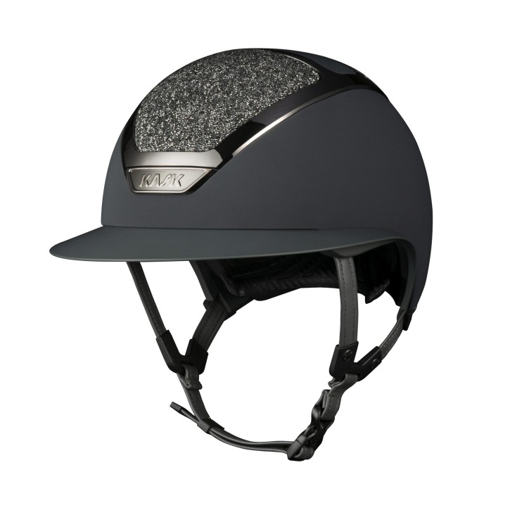 Kask Reithelm Star Lady Anthrazit Swarovski Midnight m. Inlay