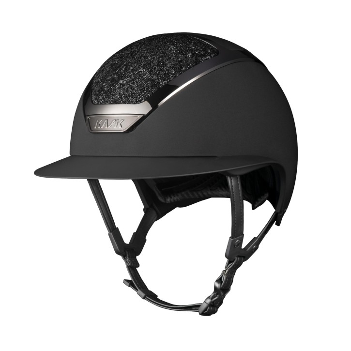 Kask Reithelm Star Lady Schwarz Swarovski Midnight m. Inlay