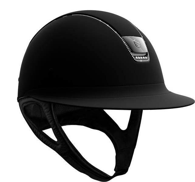 Samshield Reithelm Miss Shield Shadowmatt schwarz mit Swarovski