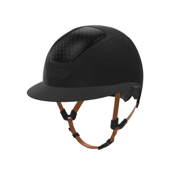 Kask Reithelm Star Lady Hunter Schwarz beige Kinnriemen