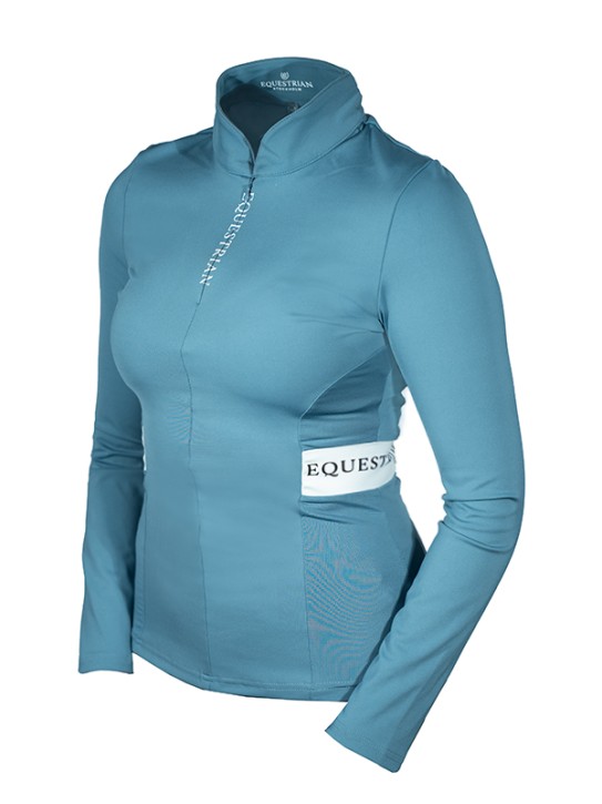 Equestrian Stockholm Imperia Top Stone Blue L