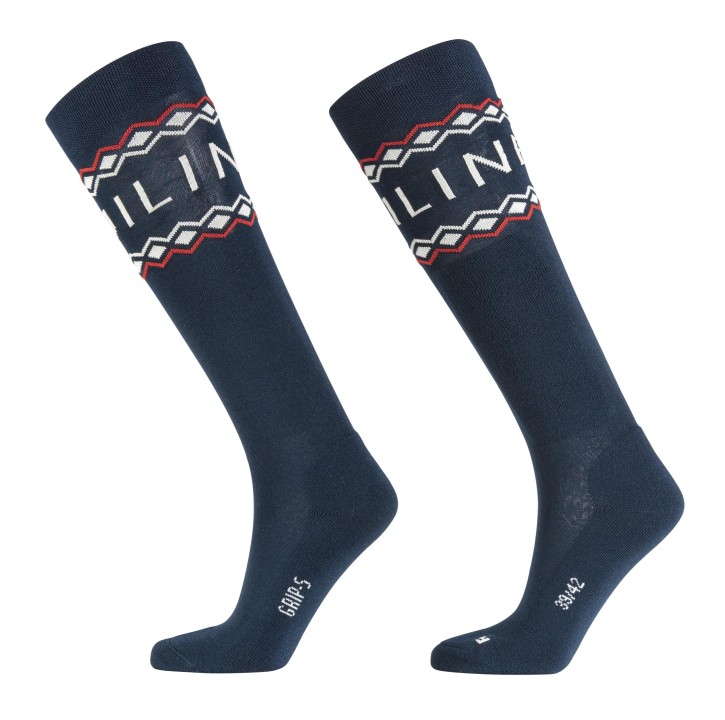 Equiline Reitsocken unisex Blitz blau 39/42