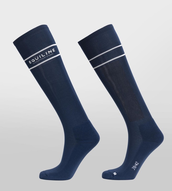 Equiline Reitsocken Unisex Corax Navy Peony