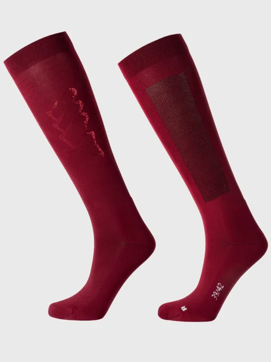 Equiline EQGlosy Damen Reitsocken Alpine Plum 39/42