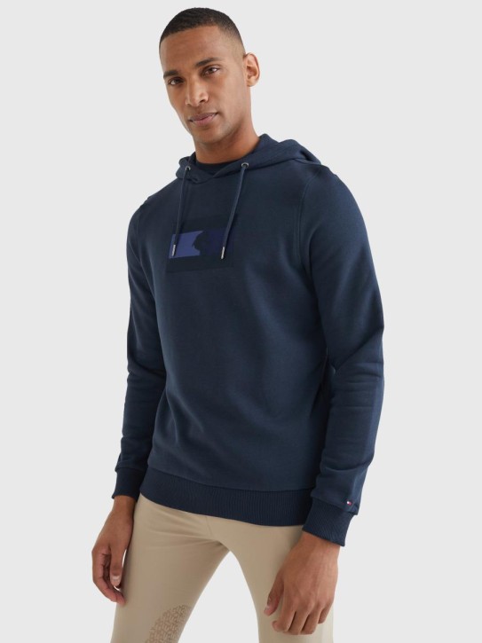 Tommy Hilfiger Equestrian Herren Hoodie Style mit Logo desert sky L