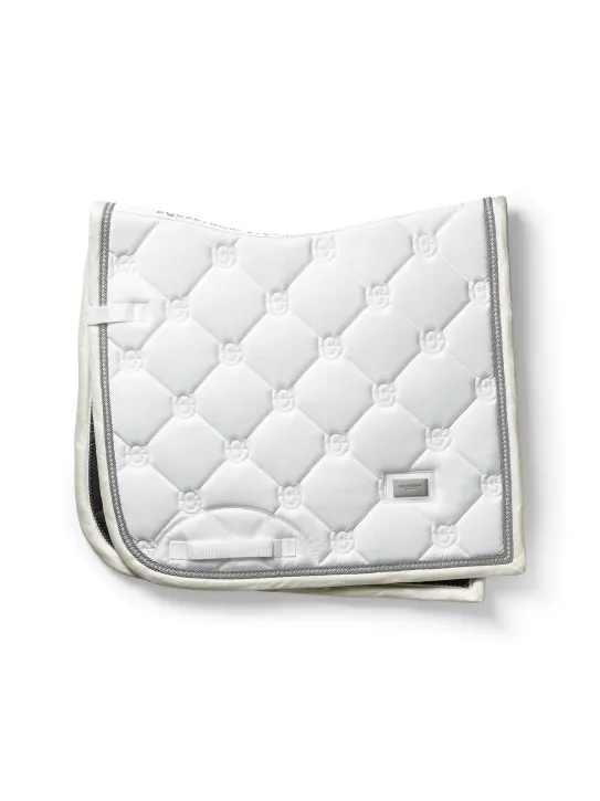 Equestrian Stockholm Dressur Schabracke Timeless White Glimmer Full