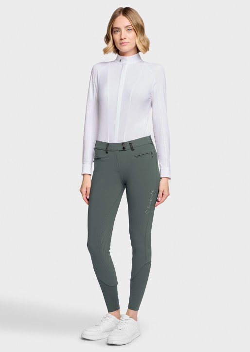 Samshield Damen Kniegrip Reithose Adele Dark Forest