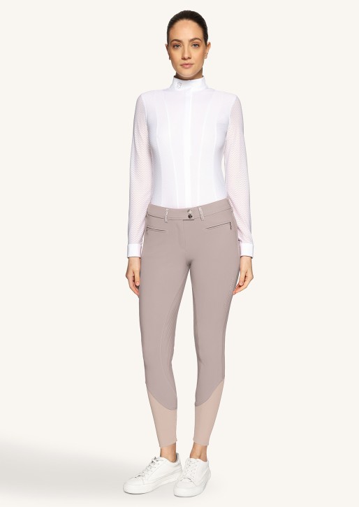 Samshield Reithose Damen Adele – Latte, Knie-Grip