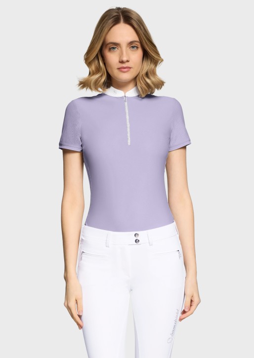 Samshield Damen Turniershirt Aloise – Lavender Grey, kurzarm