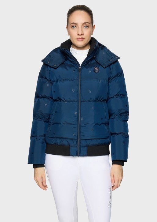 Samshield Billie Emblem Edition – Damen Reit-Daunenjacke mit Sorona® Füllung Galactic Blue