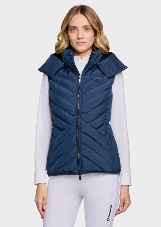 Damenweste Chamonix von Samshield – Galactic Blue, elegant & funktional