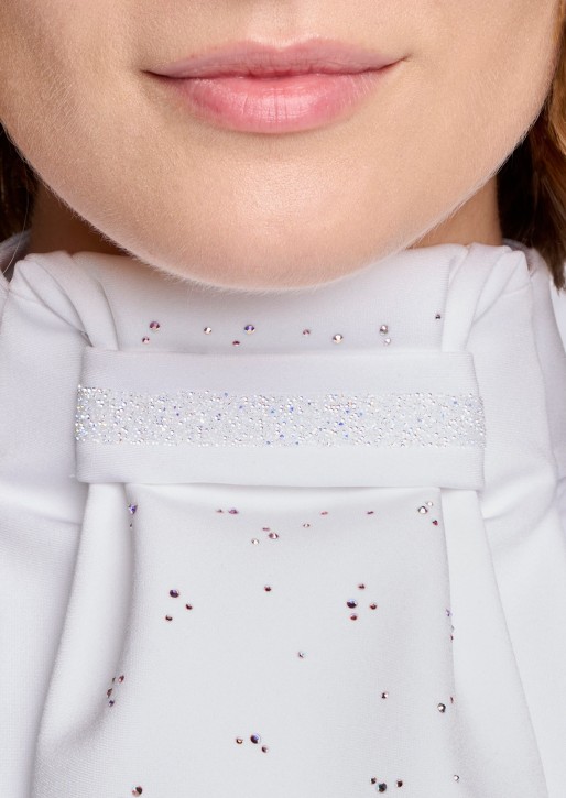 Samshield Plastron Damen Crystal Fabric Holo – Elegantes Turnieraccessoire mit Swarovski®