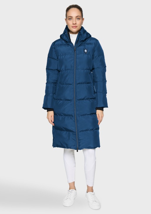 Damen-Wintermantel Sierra von Samshield – Galactic Blue, warm & mit Glitzer M