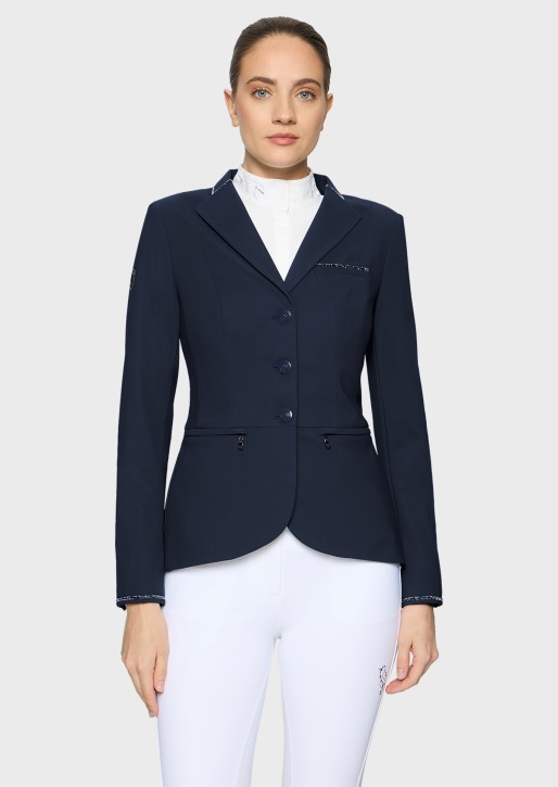 Samshield Turnierjacket Victorine Crystal Fabric Navy - Damen