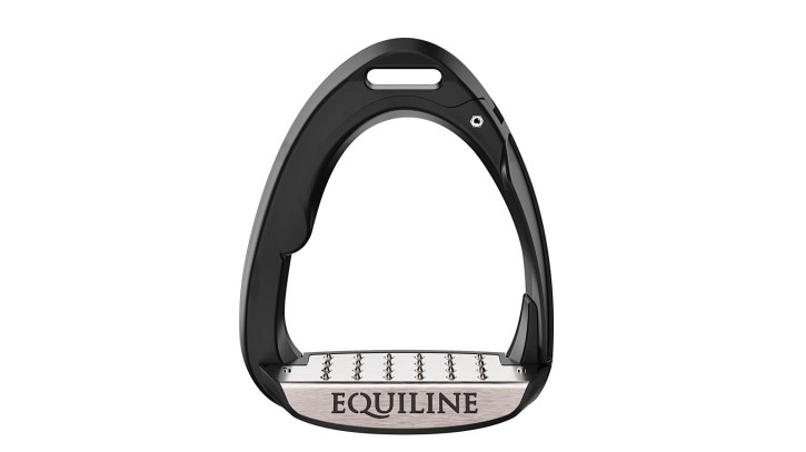 Equiline X-CEL Springsteigbügel mit Sicherheitssystem mattschwarz