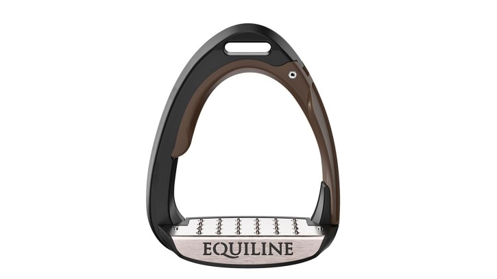 Equiline X-CEL Dressursteigbügel mit Sicherheitssystem braun