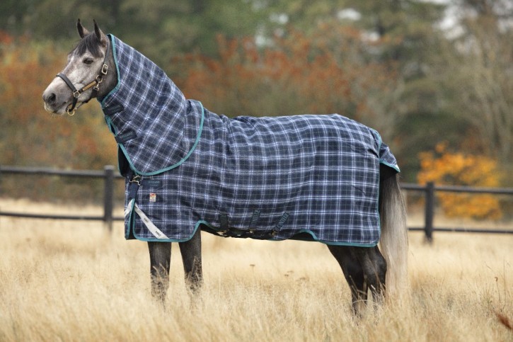 Horseware Rhino Plus Turnout Medium 250g VL Navy Check 155