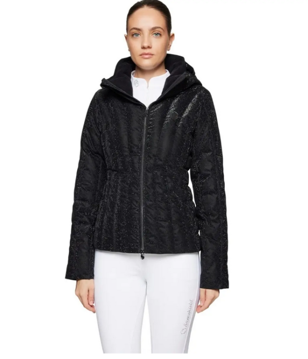 Samshield Damenjacke Courchevel Ice– tailliert & elegant mit abnehmbarer Kapuze Schwarz