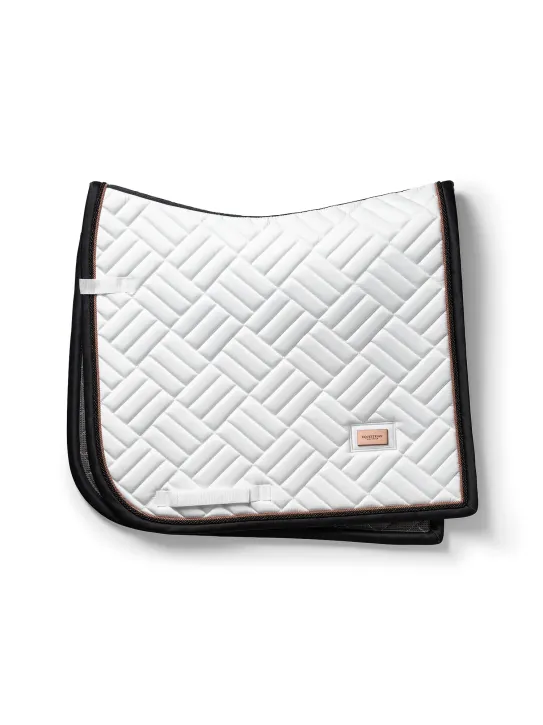 Equestrian Stockholm Dressur Schabracke Modern White Dark Ocean Full